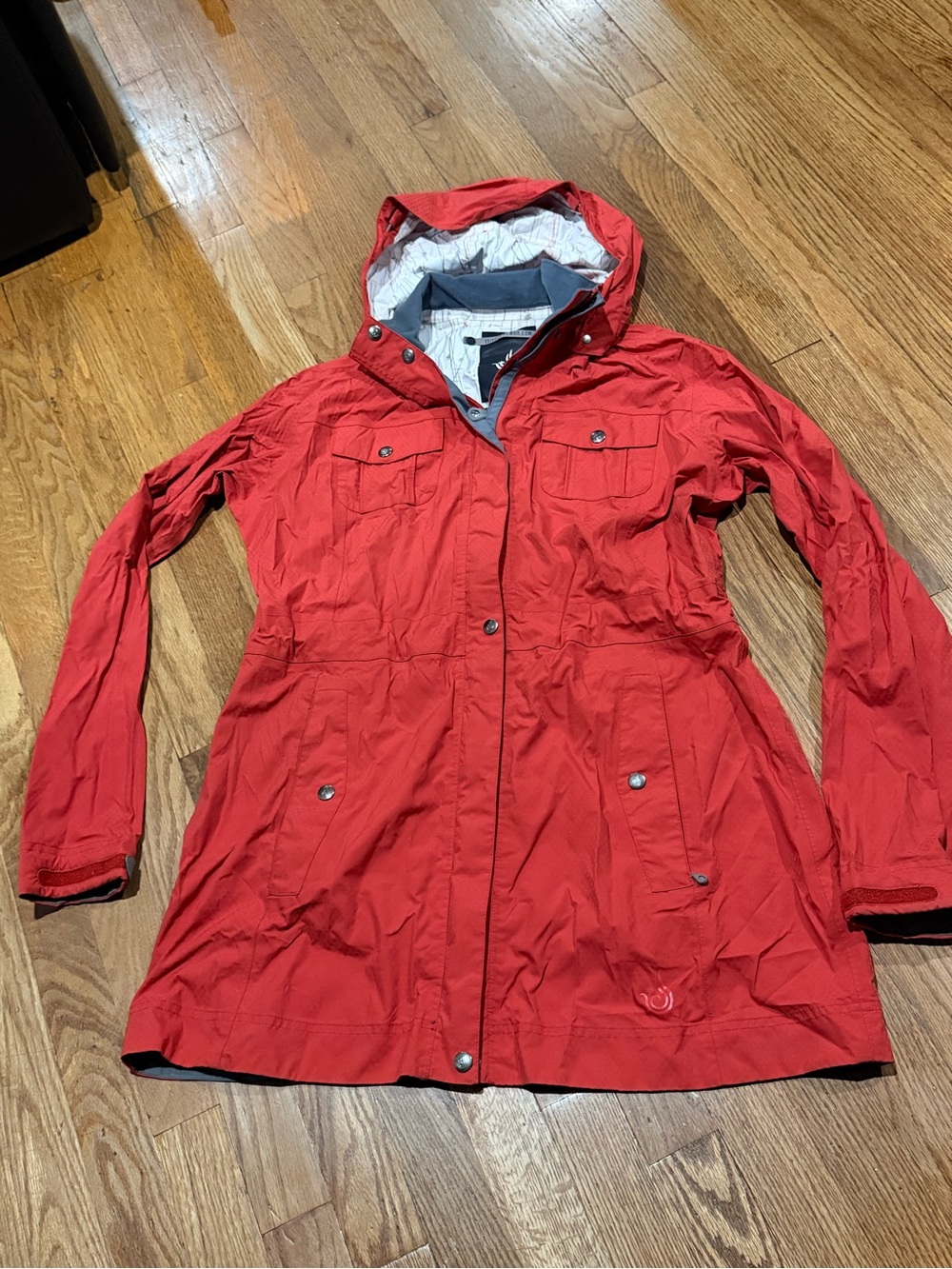 Isis Red Hooded Trench Coat